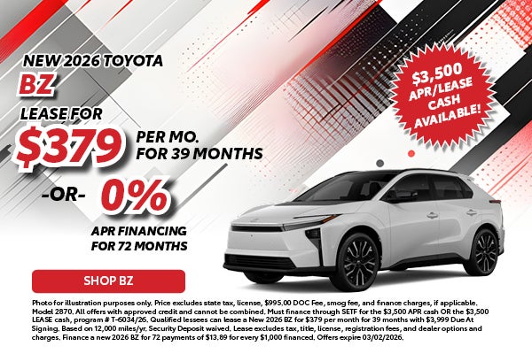 NEW 2026 TOYOTA BZ